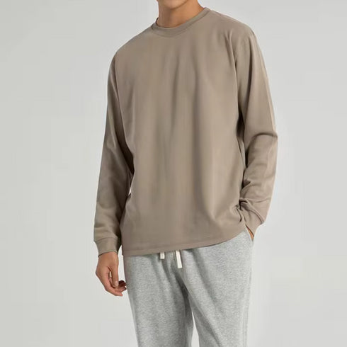 Men's Heavyweight Long-sleeve Crewneck Shirt